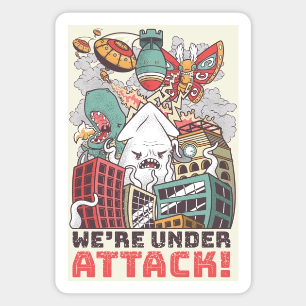 We're Under Attack! Magnet by rongstate